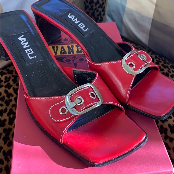 Vaneli Allyn Red Calf Sandal size 8.5N - Picture 5 of 6